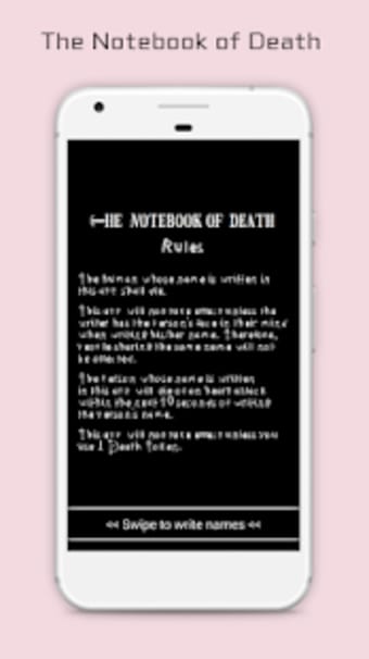 The Notebook of Death  An anime inspired app