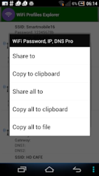 WiFi Password IP DNS Pro