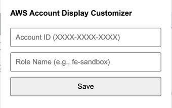 AWS Account Display Customizer