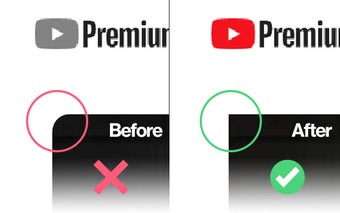 Remove youtube video radius / rounded border