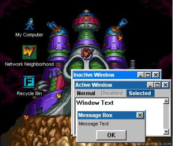 Megaman Desktop Theme