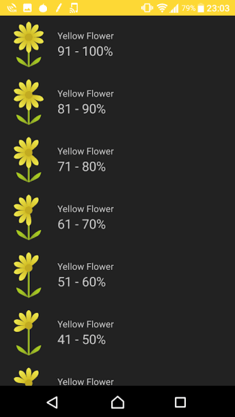 Flower Battery Widget