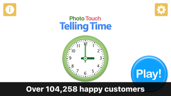 Telling Time - Photo Touch Game