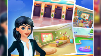 Hotel & resort management game for girl with level