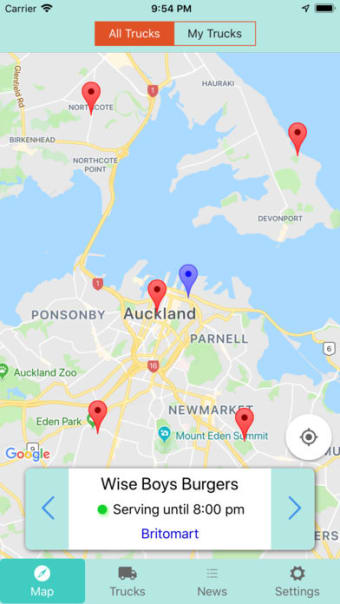 Auckland Food Truck Finder