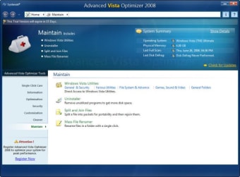 Advanced Vista Optimizer 2008