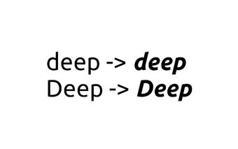 Deep to **_Deep_**