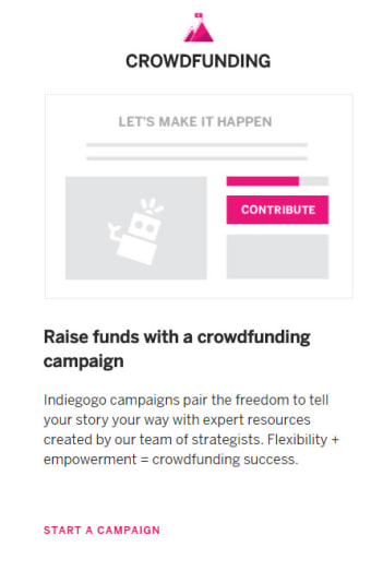 Indiegogo for Entrepreneurs