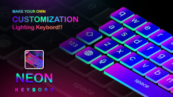 Neon Led Keyboard Photo Emoji