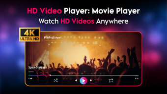 Video Player: 4K Live Playback