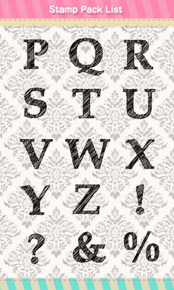 Stamp Pack: Alphabet *Casual