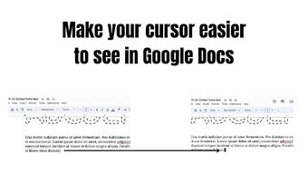 Embiggen Google Docs Cursor