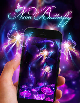 Fluorescent Butterfly Live Wallpaper