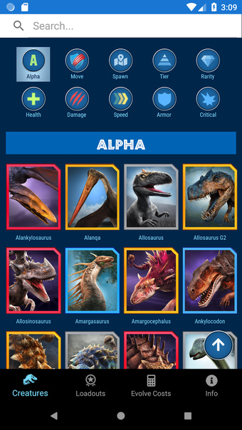 JWA Field Guide for Jurassic World Alive