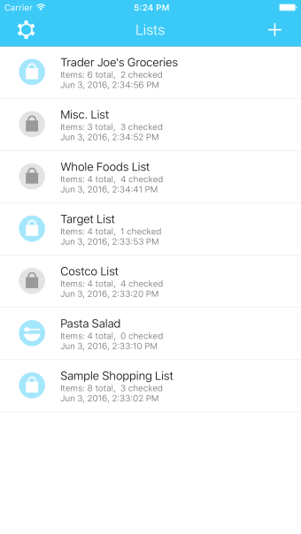 Grocery Listr  Lists