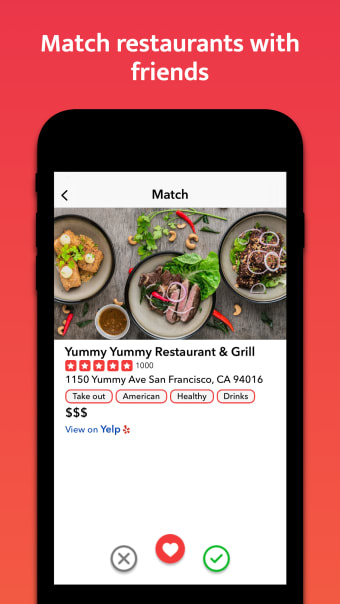 Food Match - Find Where to Eat