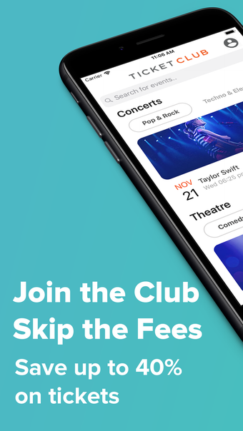 Ticket Club - No Fee Tickets