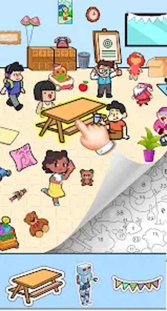 Sticker book Coloring Games