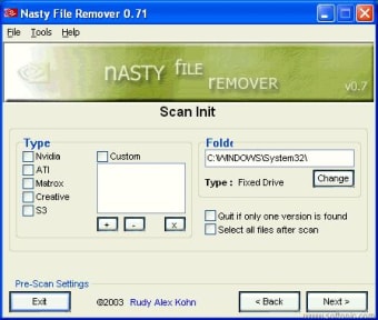 Nasty File Remover (nVidia File Remover)