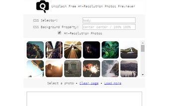 Unsplash Free Hi-Resolution Photos Previewer