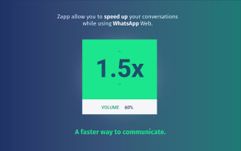 Zapp: WhatsApp Audio Speed and Volume