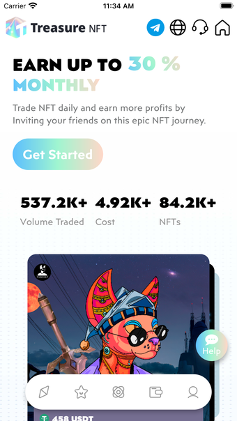 TreasureNFTTrade  Earn NFTs