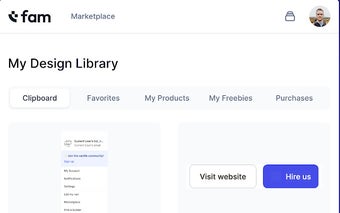 Fam.xyz - design marketplace