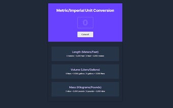 awcoetzer - Metric & Imperial Unit Conversion