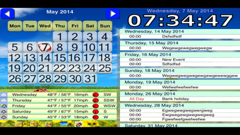 Desktop Weather Planner and Clock