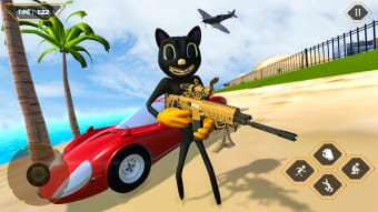 Scary Cartoon Cat 3D : Crime Hero Horror Escape