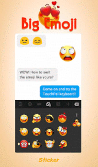 TouchPal Big Emoji Sticker