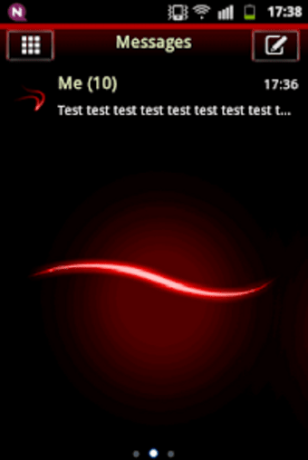 Simple Red Theme GO SMS
