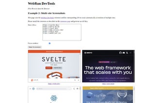 WebRun DevTools