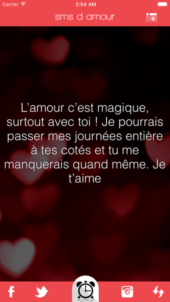 sms d amour