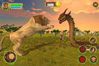 Furious Lion Vs Angry Anaconda Snake