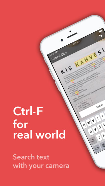 SearchCam: CTRLF Camera App