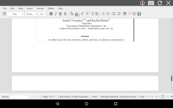 AndroDOC editor for Doc  Word
