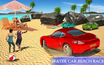 Water Surfing Floating Car Racing Game 2019