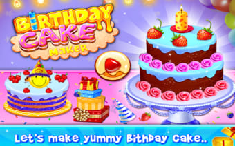 Birthday Cake Maker Cooking
