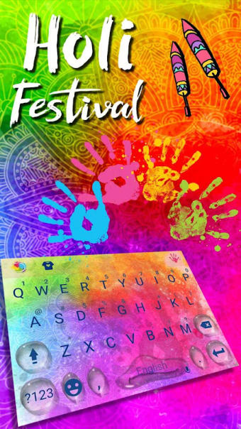 Holi Festival Keyboard Theme