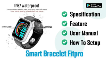 Smart Bracelet Fitpro App Hint