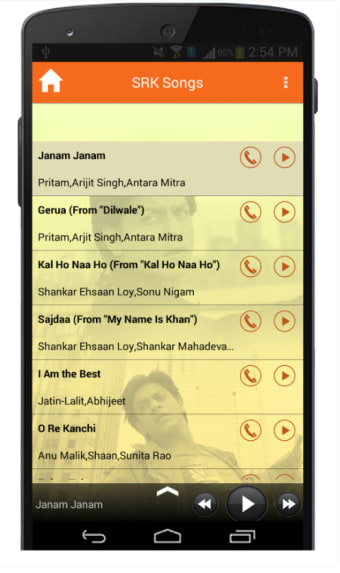 SRK Hindi Movie Songs