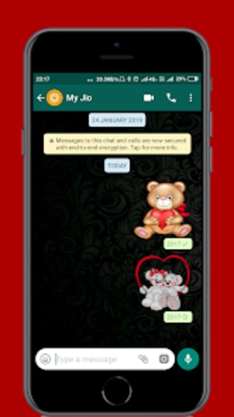 Teddy Stickers for Whatsapp -