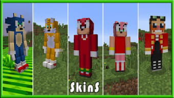 Skins Sonic for Minecraft PE