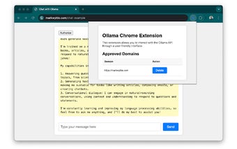 Ollama Chrome API