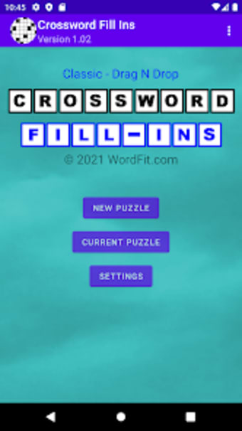 Drag-n-Drop Crossword Fill-Ins