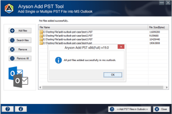 Add PST File to MS Outlook