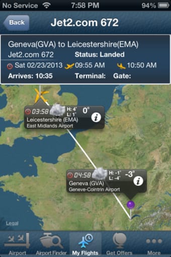 East Midlands Airport EMA Flight Tracker