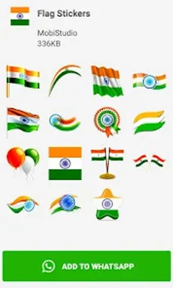 Indian Flag WAStickersApp