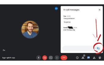 Share messages with newcomers in Google Meet